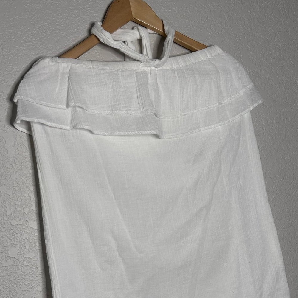 J. Crew XS Lightweight Cotton Strapless Shirt
